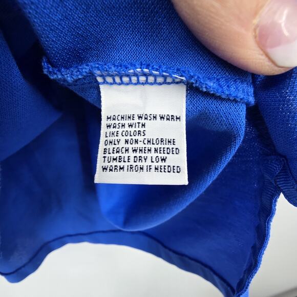 Ralph Lauren Golf Polo Shirt Mens XXL Blue Short Sleeve Pima Cotton Peru Outdoor - Picture 6 of 9